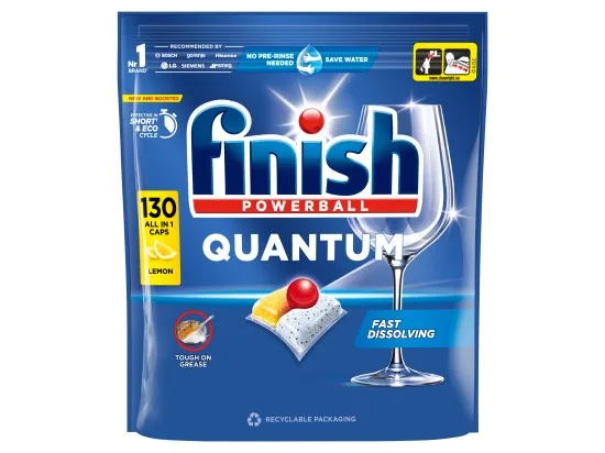 Finish Quantum kapsle do myčky nádobí - Lemon 130 ks
