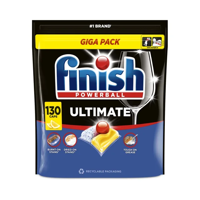 Finish Ultimate Lemon kapsle do myčky 130 ks