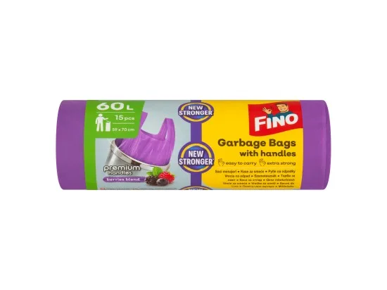 Fino Premium Handles Berries Blend pytle na odpadky 60l 15 ks