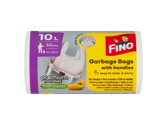 Fino Premium Handles Fresh Papaya pytle na odpadky 10l 50 ks