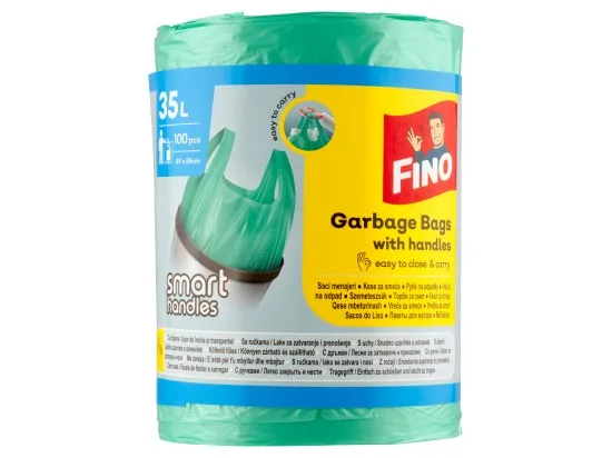 Fino pytle na odpad s uchy 35l 100 ks