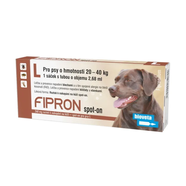 FIPRON Spot-on pro psy L 20 - 40 kg 2,68 ml 1 pipeta