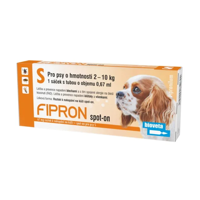FIPRON Spot-on pro psy S 2-10 kg 0,67 ml 1 pipeta