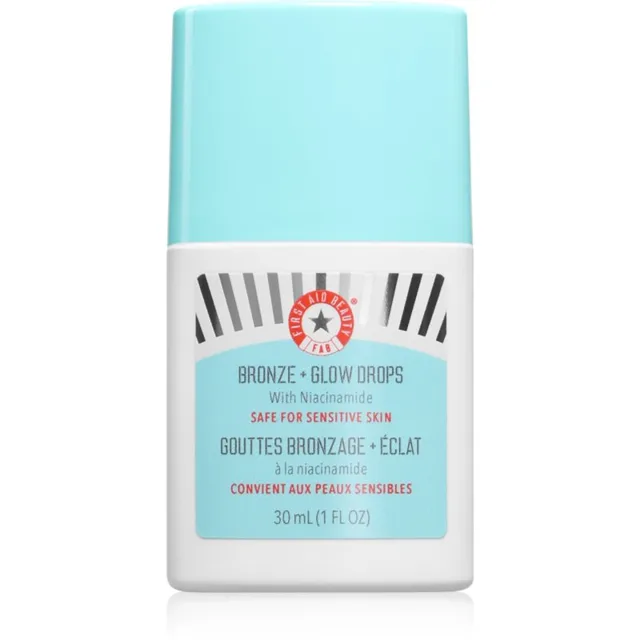 First Aid Beauty Bronze + Glow Drops hydratační bronzující sérum pro jednotný tón pleti 30 ml