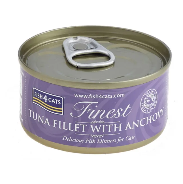FISH4CATS Finest tuňák se ančovičkami konzerva pro kočky 70 g