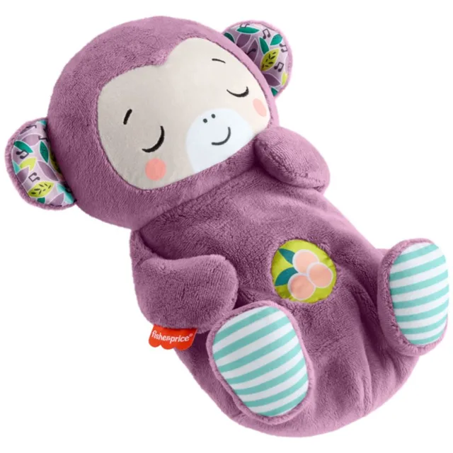 Fisher-Price Soothe'n Snuggle Purple Monkey plyšová hračka s melodií 1 ks