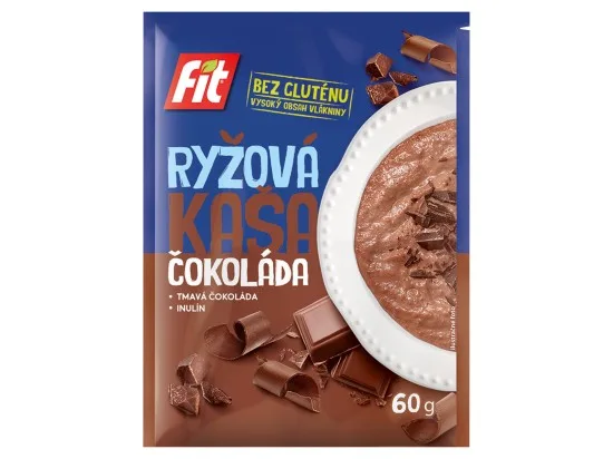 Fit rýžová kaše s kousky hořké čokolády 60 g