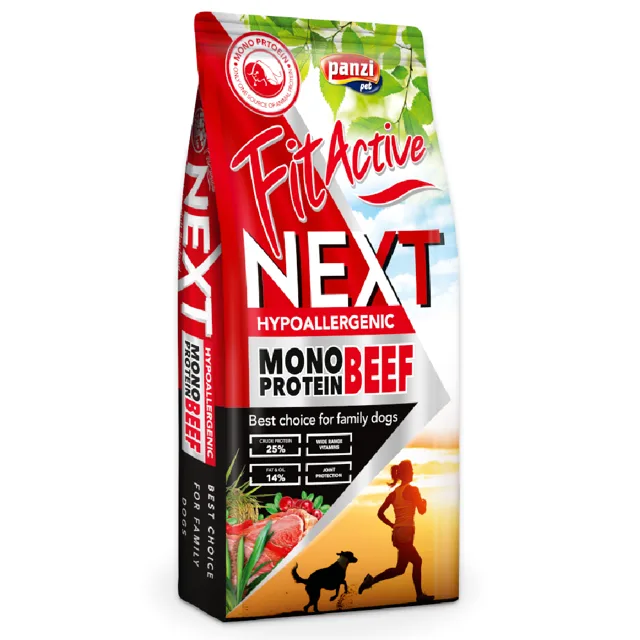 FitActive Next Hypoallergenic Mono hovězí s brusinkami - 15 kg