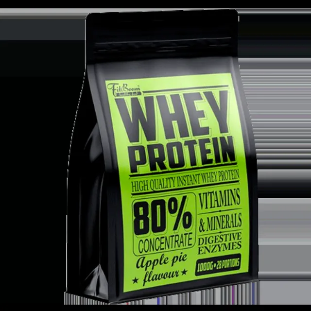 FitBoom Whey Protein 80% 1000g - kapučíno