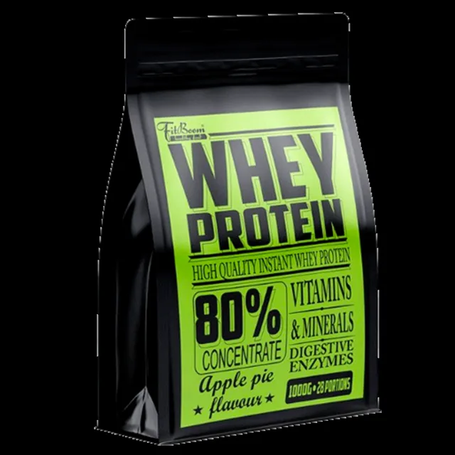 FitBoom Whey Protein 80% 1000g - lesní plody