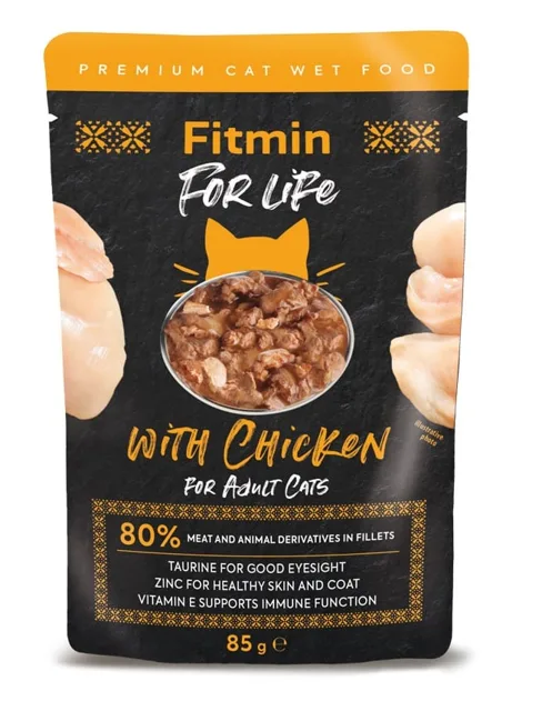FITMIN cat for life adult chicken 85 g