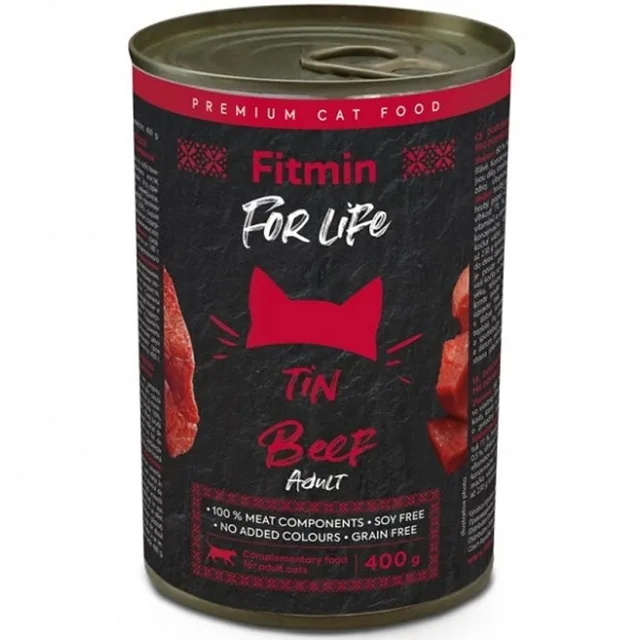 Fitmin Cat For Life konzerva Adult Beef 400 g | P58062