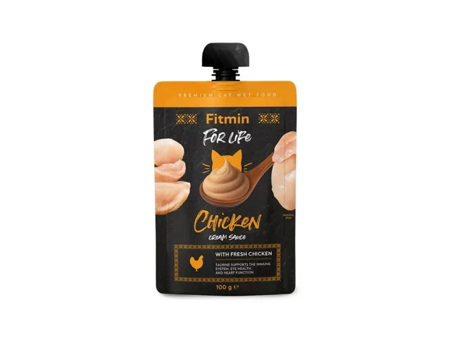 Fitmin Cat For Life krémová kapsička Chicken 100g | P59230