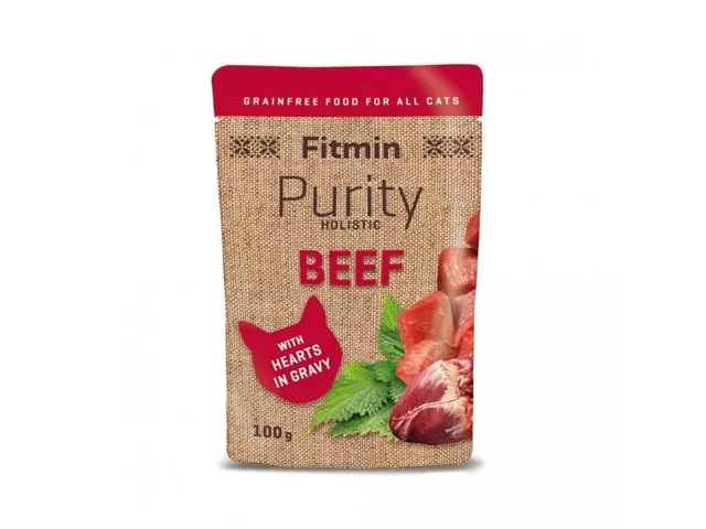 Fitmin Cat Purity kapsička Beef with hearts 100g | P59226