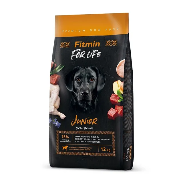 FITMIN Dog For Life Junior Large breed 12kg pro štěňata velkých plemen
