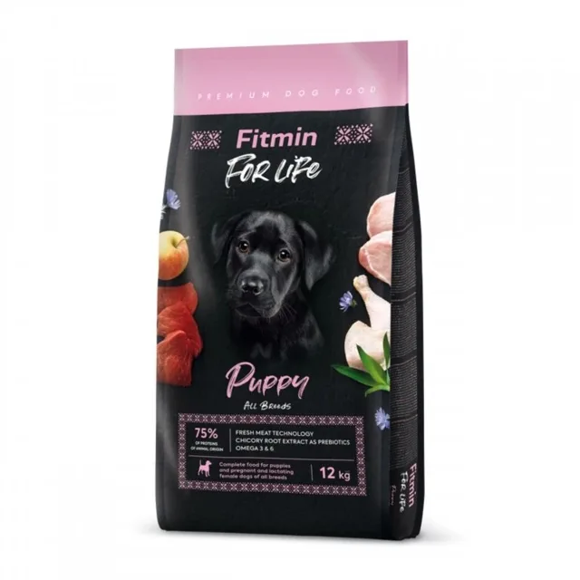 FITMIN Dog For Life Puppy krmivo pro štěňata 12 kg