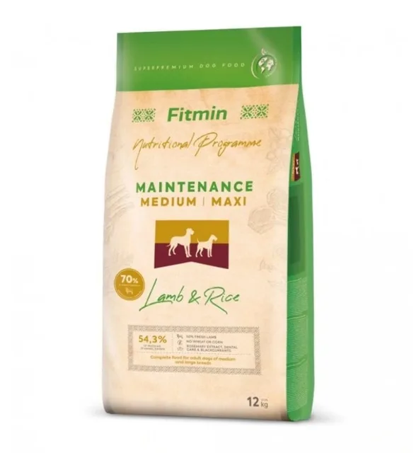 FITMIN dog medium maxi lamb rice 12 kg