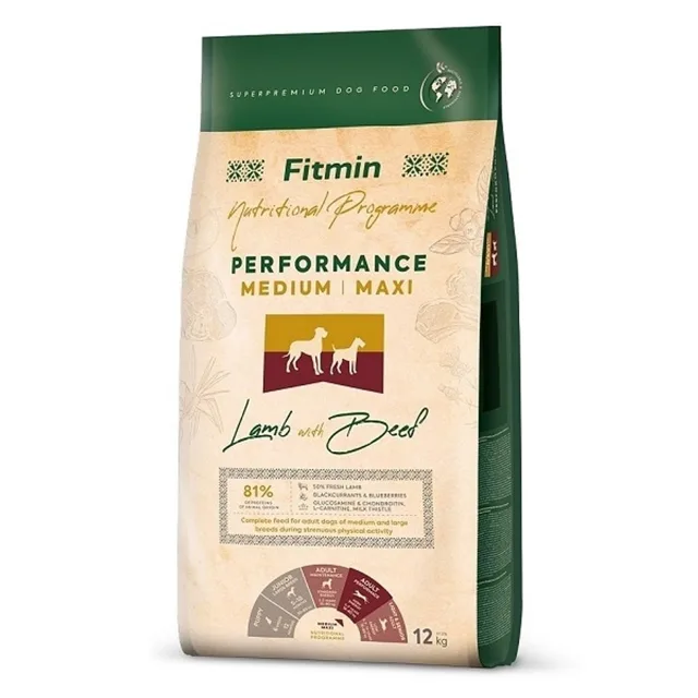 Fitmin Dog Medium/Maxi Performance Lamb With Beef 12 kg | P56331