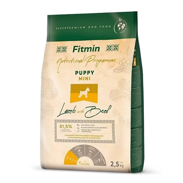 Fitmin Dog Mini Puppy Lamb With Beef 2,5 kg | P56354