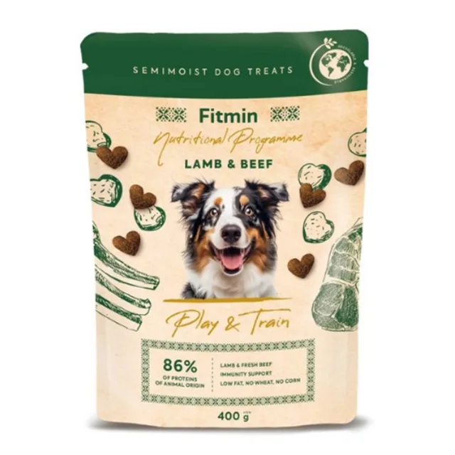 Fitmin dog NP Play and Train Lamb & Beef 400 g | Pamlsky pro psy | P59233