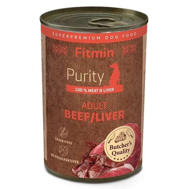 Fitmin Dog Purity konzerva Beef with Liver 400 g | P58030