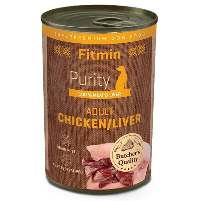 Fitmin Dog Purity konzerva Chicken with Liver 400 g | P58031