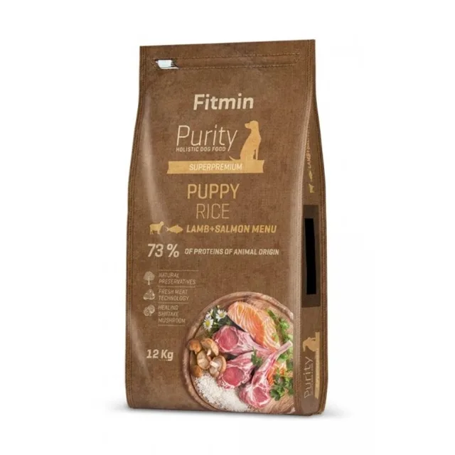 FITMIN Dog Purity rice puppy lamb &amp; salmon 12 kg