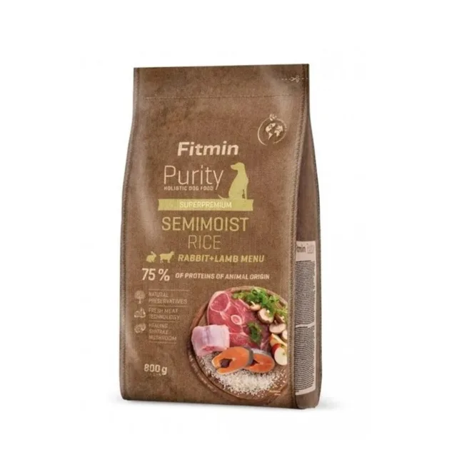 Fitmin Dog Purity Rice Semimoist Rabbit & Lamb 0,8 kg | P56332