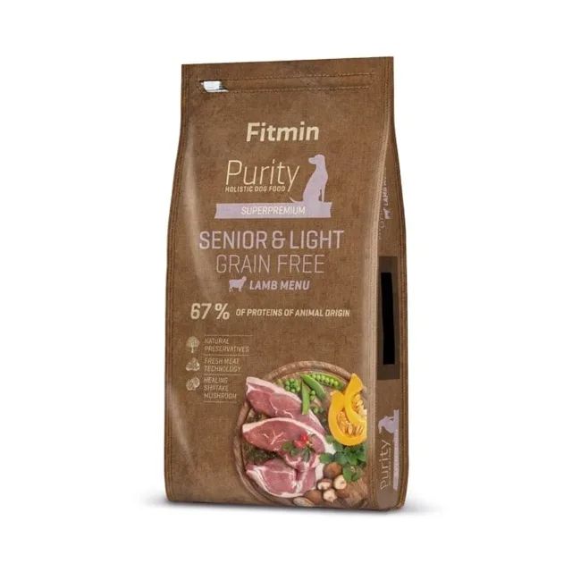 FITMIN Dog Purity rice senior &amp; light venison &amp; lamb 12 kg