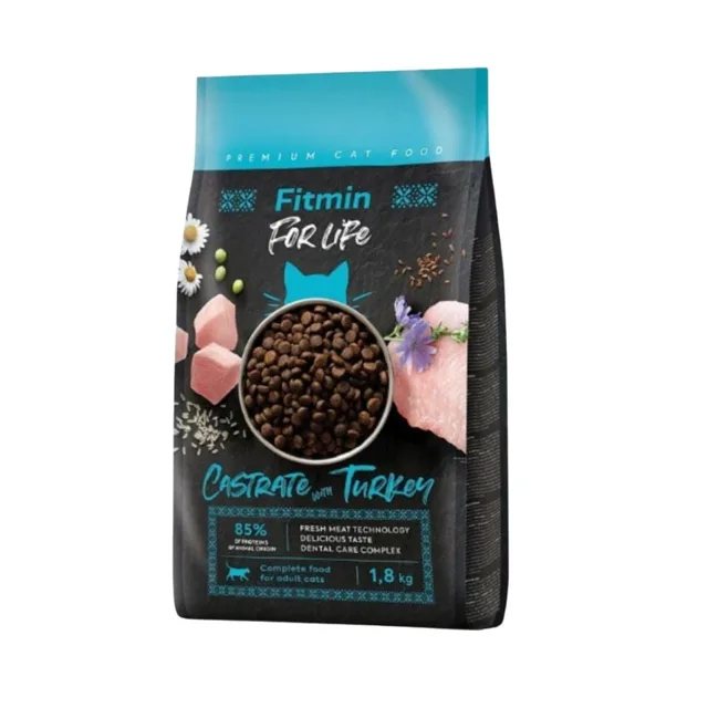 FITMIN For Life Cat Castrate Turkey 1,8 kg krmivo s krůtím masem pro kastrované kočky