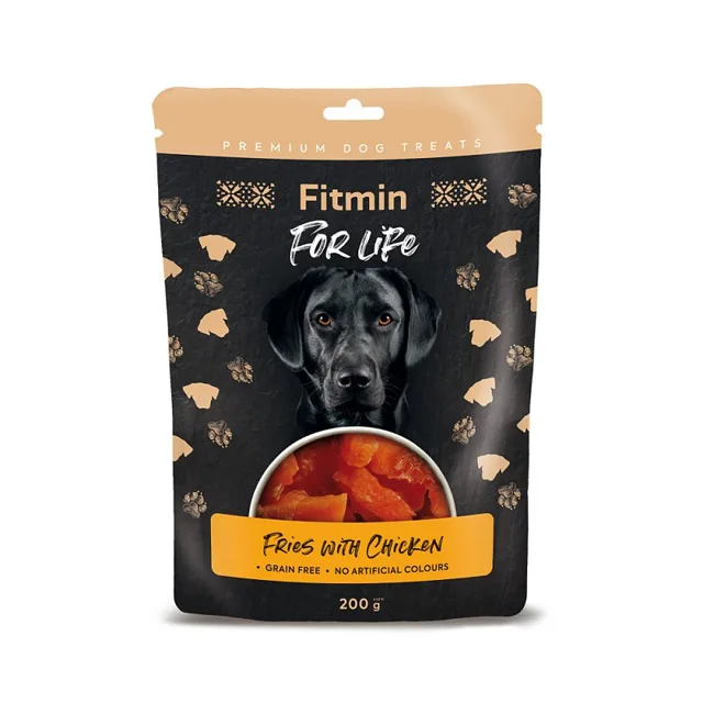 FITMIN For Life Fries with Chicken 200 g Hranolky s kuřecím masem, pamlsek pro psy
