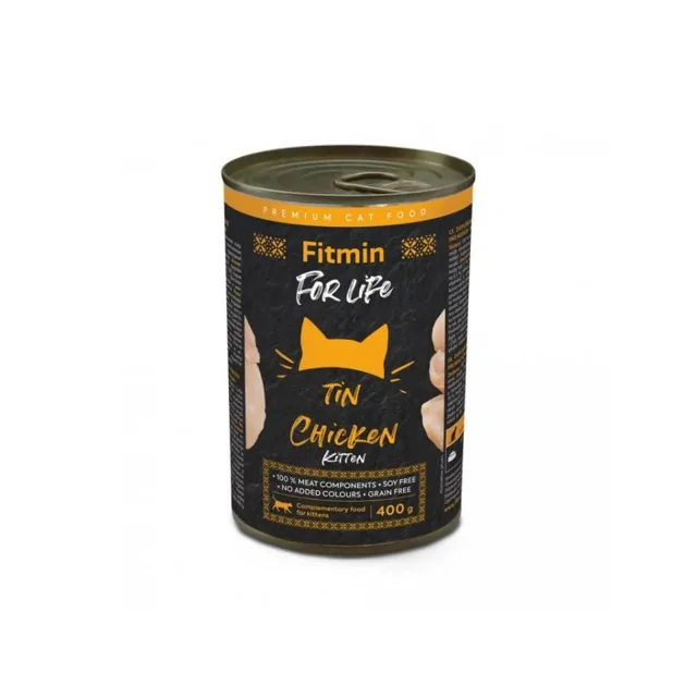 FITMIN For Life Kitten Kuřecí v Omáčce konzerva pro koťata 400 g