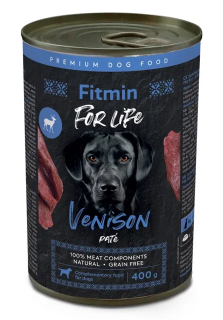 FITMIN For Life Venison Pate 400 g paštika z jeleního masa pro psy
