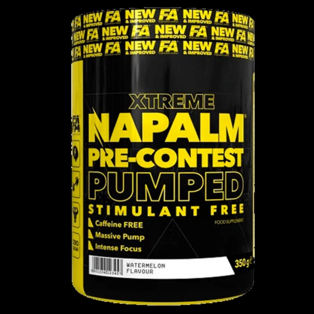 Fitness Authority Xtreme Napalm Pre-Contest Pumped stimulant free 350g - dračí ovoce