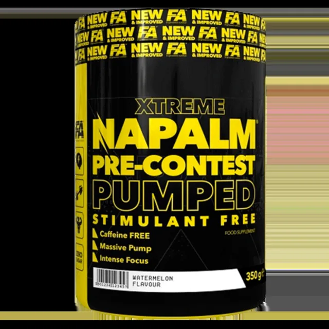 Fitness Authority Xtreme Napalm Pre-Contest Pumped stimulant free 350g - mango, citron