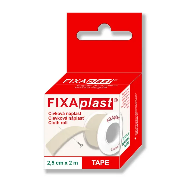 Fixaplast náplast 2,5 cm x 2 m cívka 1 ks