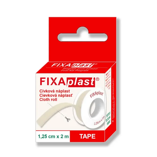 Fixaplast náplast cívka 1,25 cm x 2 m