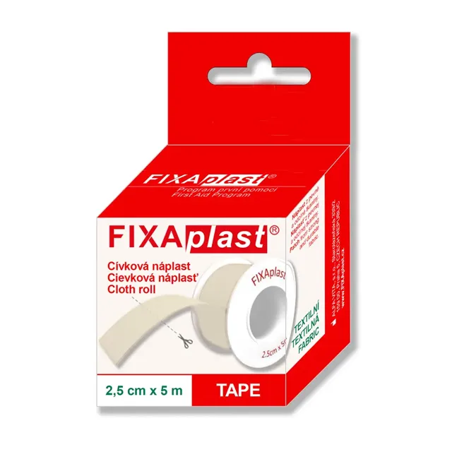 FIXAplast TAPE cívková náplast 2,5 cm x 5 m