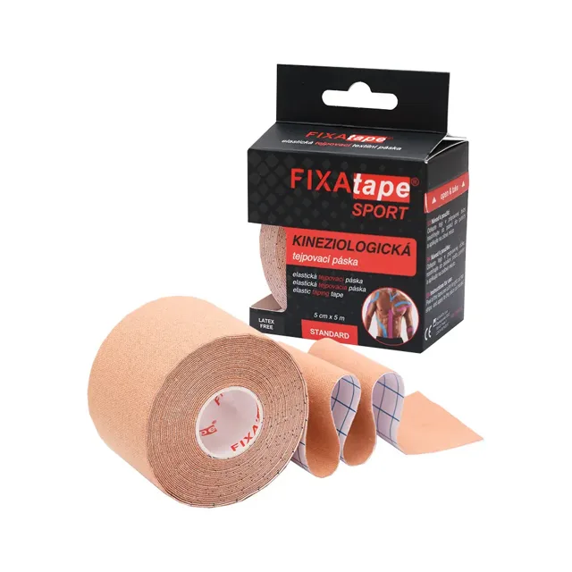 FIXAtape Sport Standard kinesiology elastická tejpovací páska tělová 5 cm x 5 m 1 ks