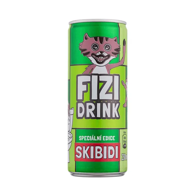 FIZI Drink limonáda s příchuti jablka Skibidi 250 ml