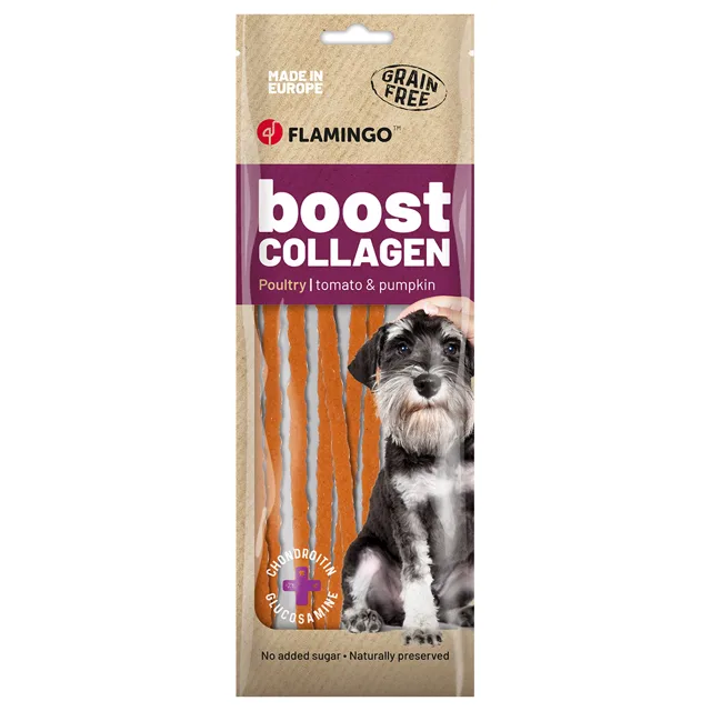 Flamingo Boost kolagenové špagety s kuřecím masem - Výhodné balení: 3 x 70 g