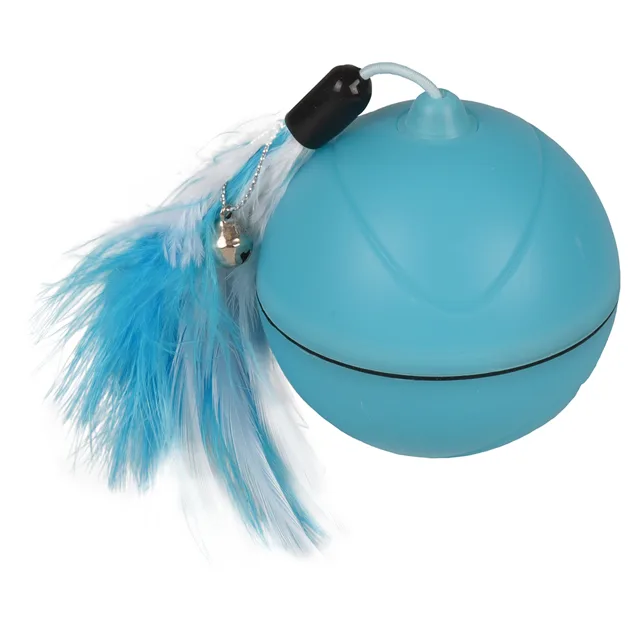 FLAMINGO hračka pro kočky LED míček Mechta - 1 kus, modrý