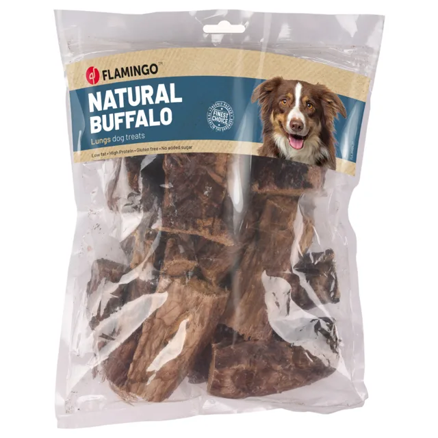 Flamingo Natur Snack buvolí plíce - Výhodné balení: 2 x 200 g