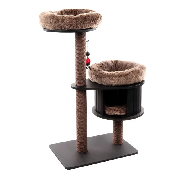 Flamingo Škrabací strom Raisa 1 Brown & Grey | Škrabadlo pro kočky | P58309