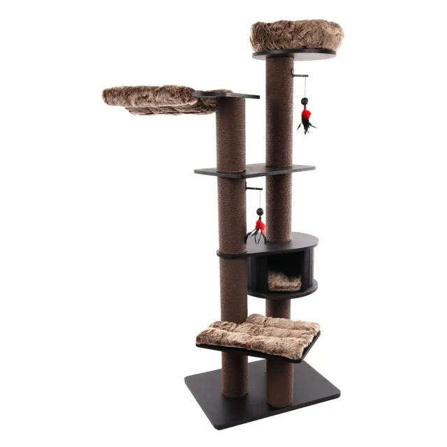 Flamingo Škrabací strom Raisa 3 Brown & Grey | P58311