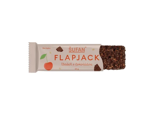 Flapjack třešeň s čokoládou, 60 g