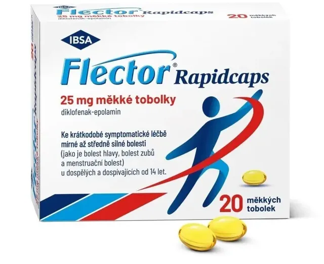 FLECTOR RAPIDCAPS 25MG CPS MOL 20