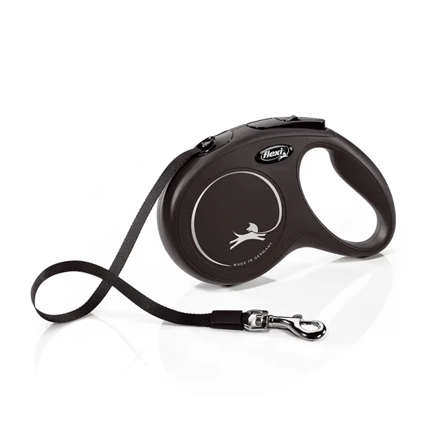 flexi Classic vodítko černé, 5 m - velikost M: do 25 kg