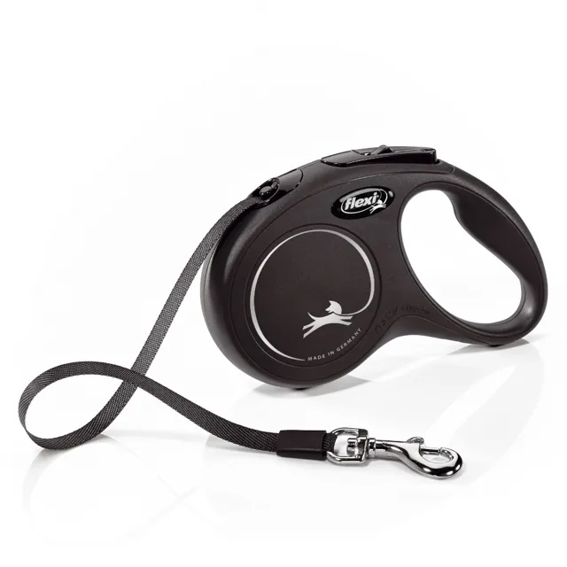 flexi Classic vodítko černé, 5 m - velikost S: do 15 kg