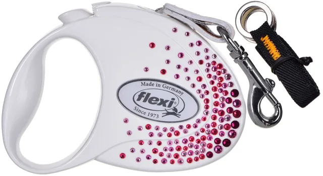 FLEXI Glam Automatické vodítko zdobené krystaly Swarovski